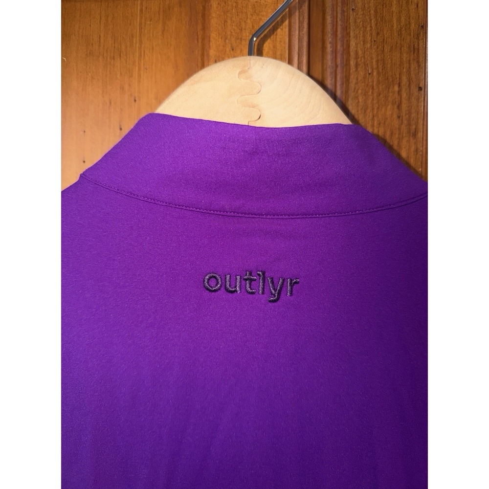 Greyson Women's XL Purple Performance Zip Shirt Athletic Stretch Golf Tennis Run - Picture 9 of 10